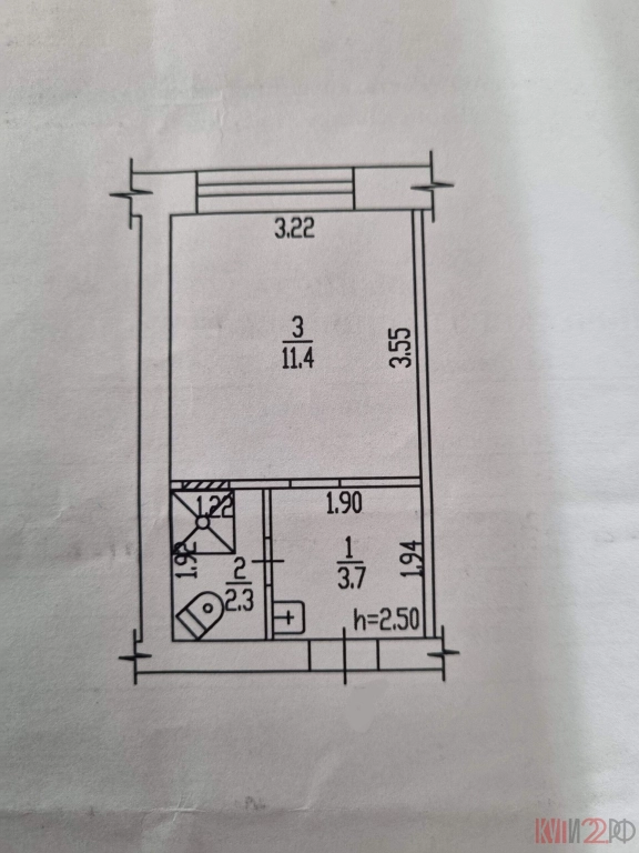 Квартира, Студия, 17.4 м², Агент