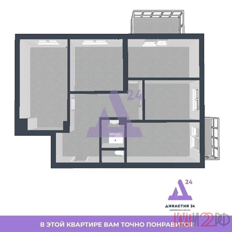 Квартира, 4 комнаты, 95 м², Агент