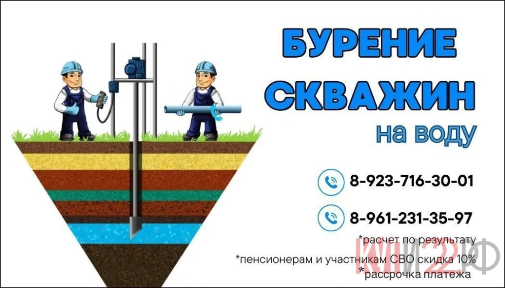 БУРЕНИЕ СКВАЖИН НА ВОДУ