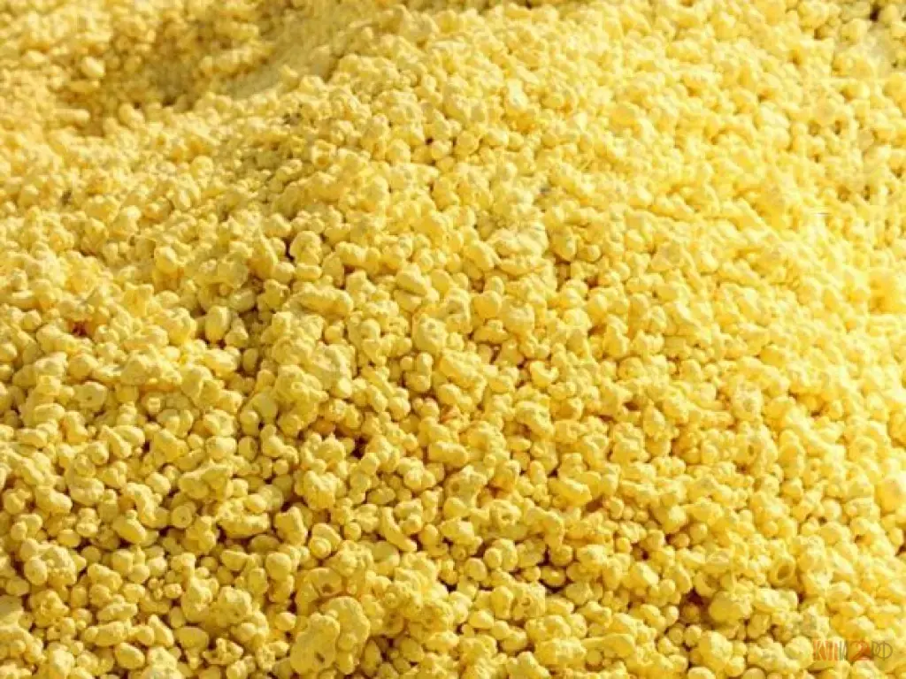 Сера газовая гранулированная, комовая.
