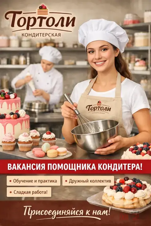 Стань кондитером с нуля в Шипуново.